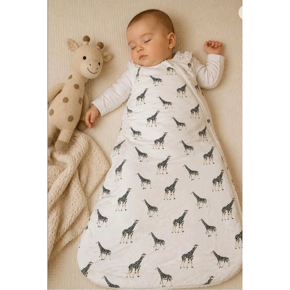 Kyte Baby Giraffe Print 6-18 Mo Sleep Sack 1.0 TOG Bamboo Rayon Sleep Bag - Picture 2 of 10